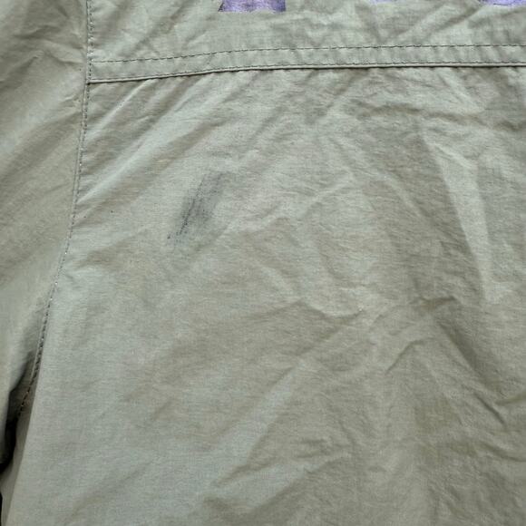 Love to Kleep Short Sleeve Coach Jacket Men L Olive Green Black Street Wear - Picture 8 of 15